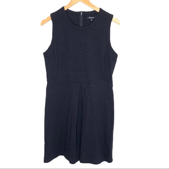 Madewell Black Afternoon Dress Fit and Flare Skater Size L - Picture 4 of 10